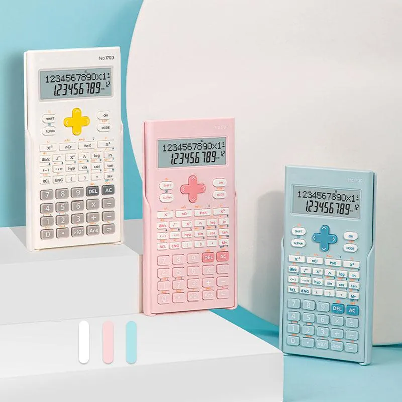 Calculators Scientific Function Calculator Student Multifunctional Scientific Calculator Mini Portable Twoline Display Cute Calculator