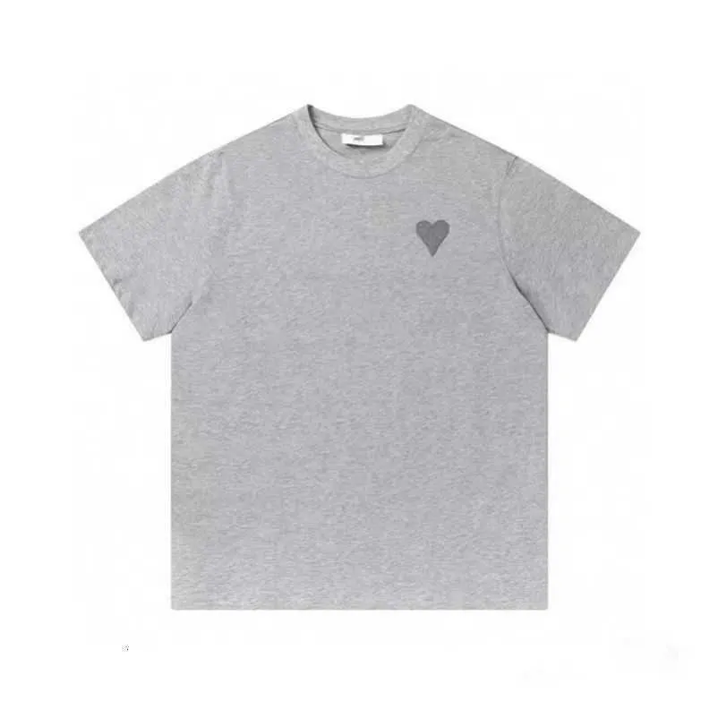 Designer Paris t Shirt 2023ss Primavera Classic Heart Tinta unita Big Love Girocollo T-shirt a maniche corte per uomo e donna Omp9dkzm