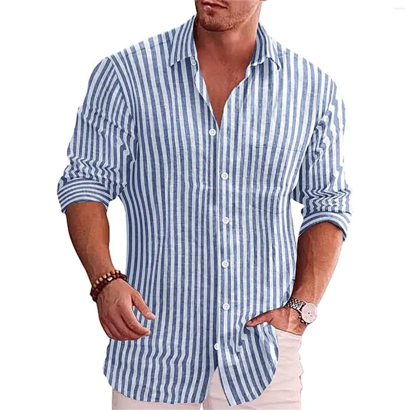 Camisetas masculinas fashion manga longa xadrez com botões camisa social casual que não encolhe