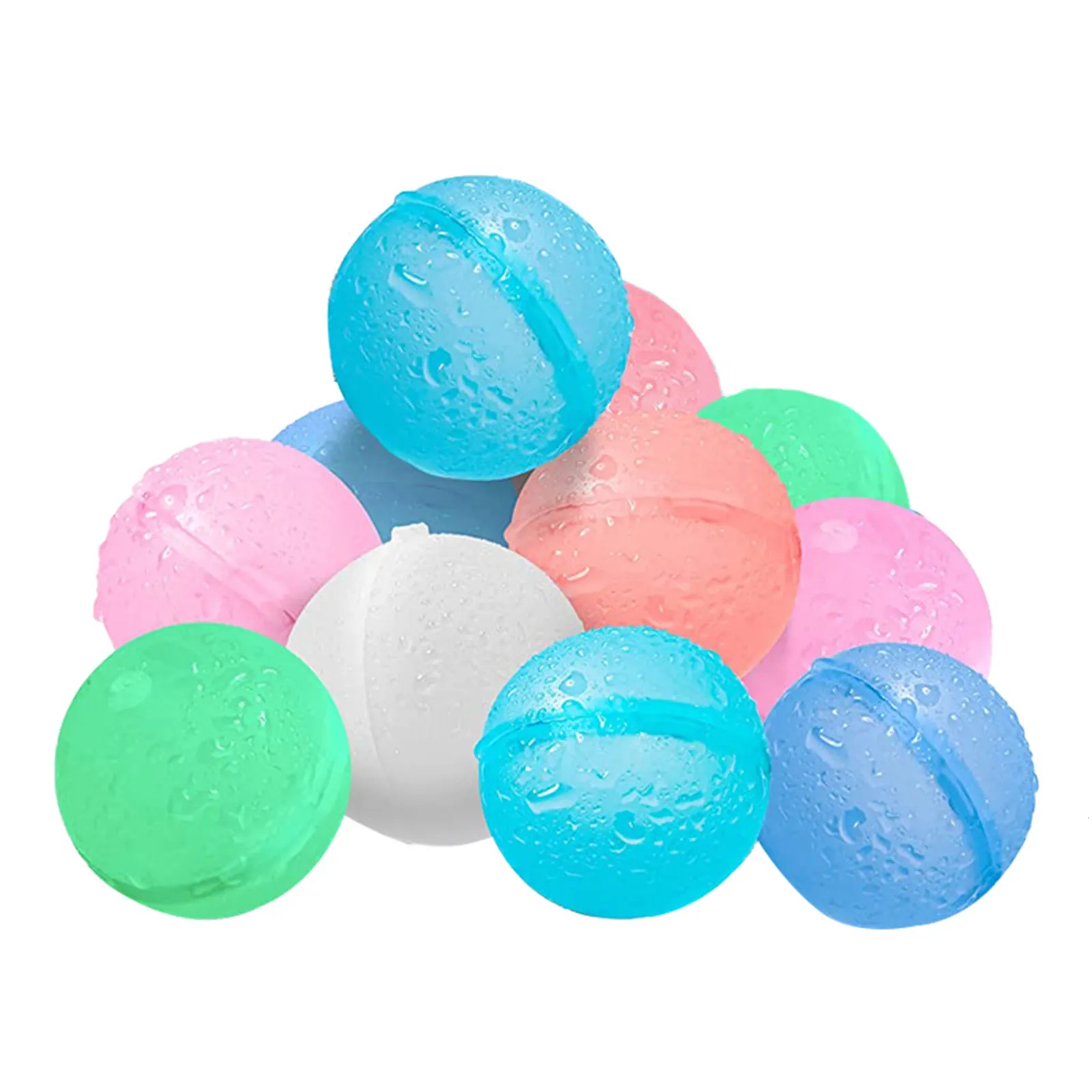 Balão 15 pçs reutilizável ao ar livre autotravante feliz praia brinquedos crianças bombas de água piscina enchimento rápido verão colorido silicone 230628