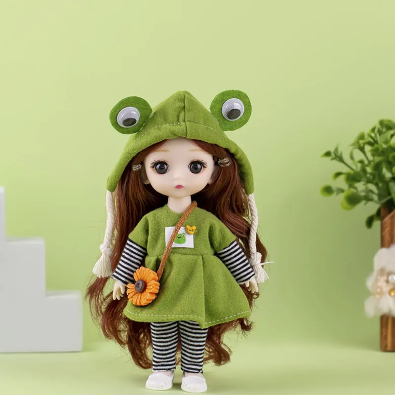 Lalki 16 cm BJD 112 Mini zabawki 13 Wspólne ruchome urocze dąsing lalki moda księżniczka DIY DOBRE DO GIRLS Prezent urodzinowy 230629