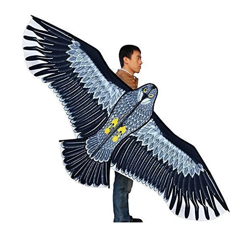 Kite Accessories Toys 1.8m Power Brand Huge Eagle Kite With String And Handle Novelty Toy Kites Eagles Large Flying 230628