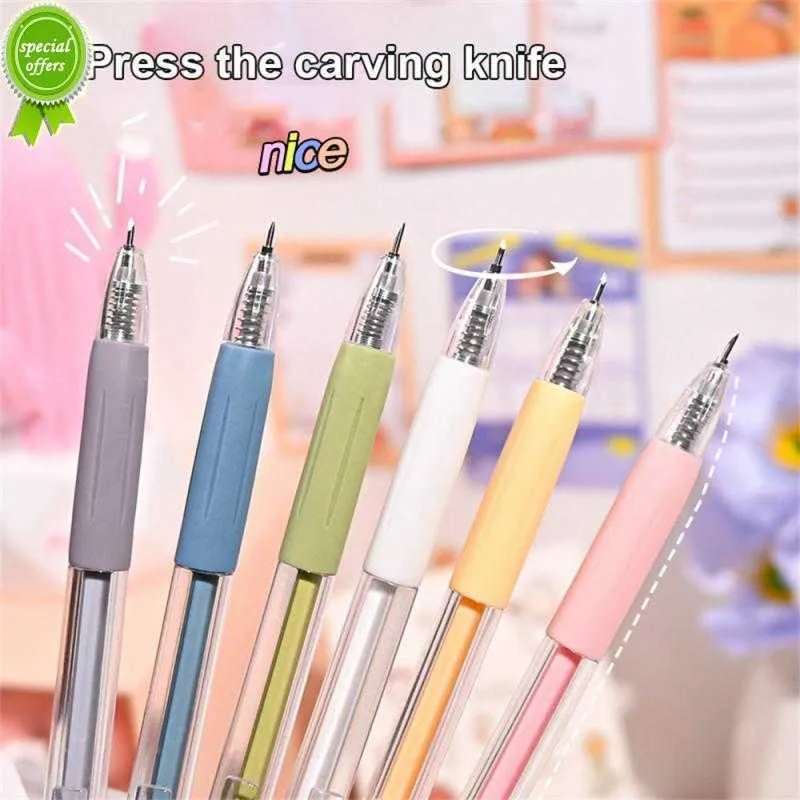 DIY Knife Pen Art Utility Carving Pen Cut Stickers Scrapbooking Cutting Tool Express Box Knife School Supplies Craft Supplies