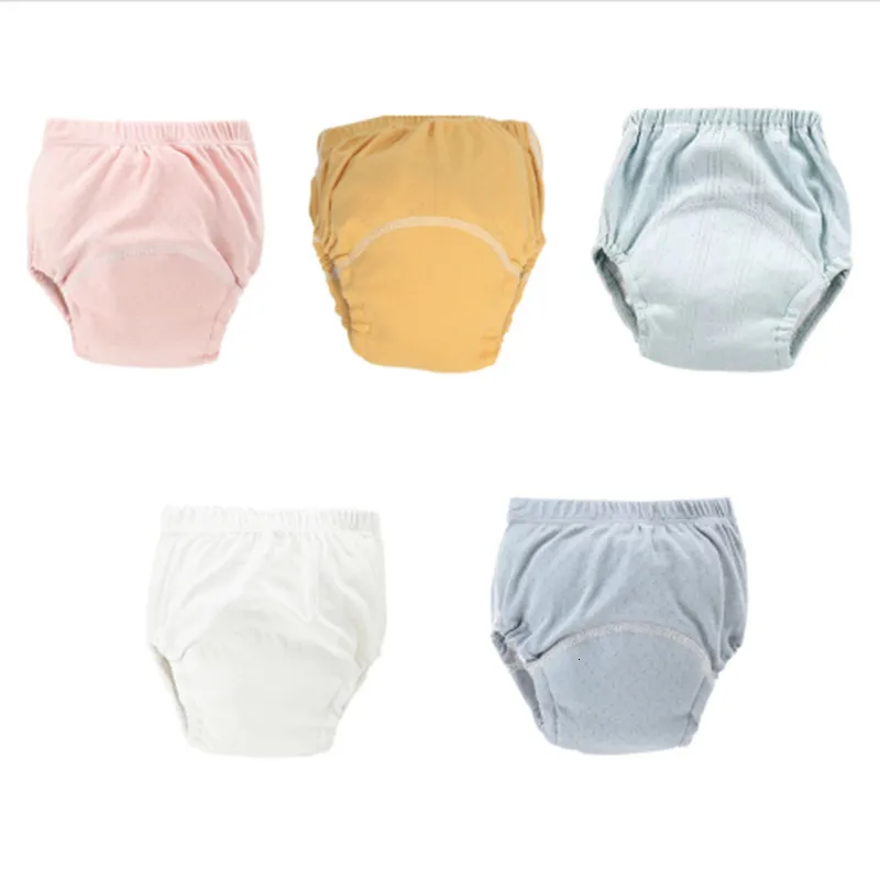 Cloth Diapers 10pcslot High Quality Toilet Training Pants Unisex Baby Infants and Children Mesh Learning Panties Waterproof Washable Diapers 230628