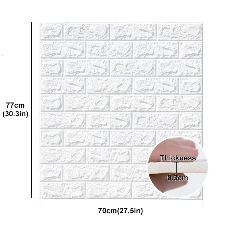 Un gran mosaico en 3D autoadhesivo de adhesivo de pared de ladrillo de  papel tapiz del panel de espuma resistente al agua - China PE Sticker  adhesivo de pared, pared carteles