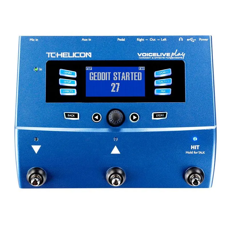 Guitare Tchelicon Voicelive Play effets de guitare vocale et acoustique Stompbox pour enregistrement sur ordinateur, performances en extérieur et sur scène