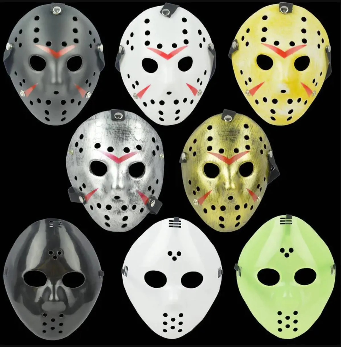 DHL Full Face Masks Masks Jason Cosplay Skull vs Friday Horror Hockey Halloween Costume Scary Maski Festival Party Maski Hurtowe