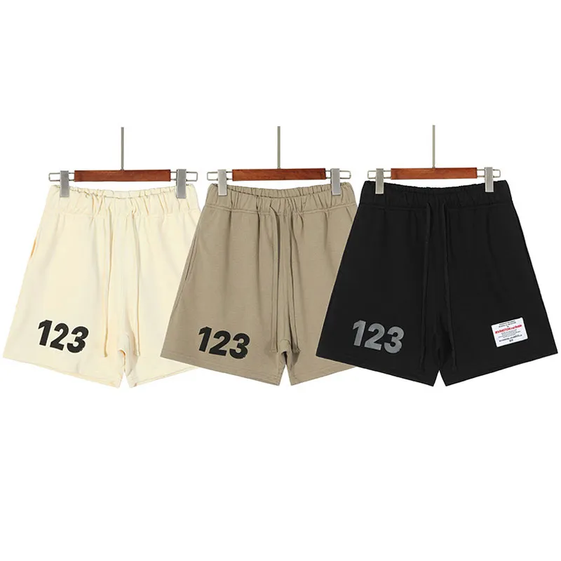Homens e mulheres RRR123 Shorts Designer Moda Tendência Fitness Sports 123 Calças Curtas Simples Generoso Mens Verão Ginásio Exercício Pant Diário Shorts Casuais