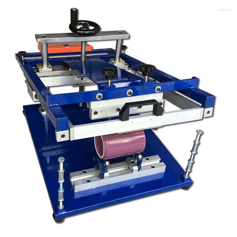 Piccola macchina per stampante serigrafica rotonda manuale per tazze