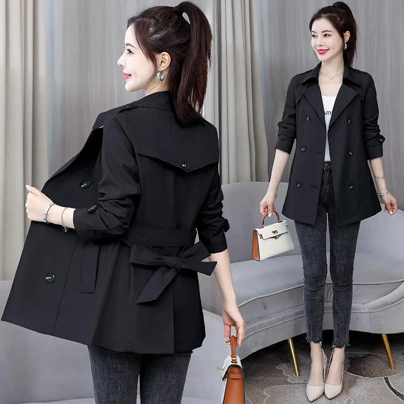 2024 Spring/Autumn Womens British Style Short Windcheater 2024 Spring/Autumn Womens British Style Short Windcheater