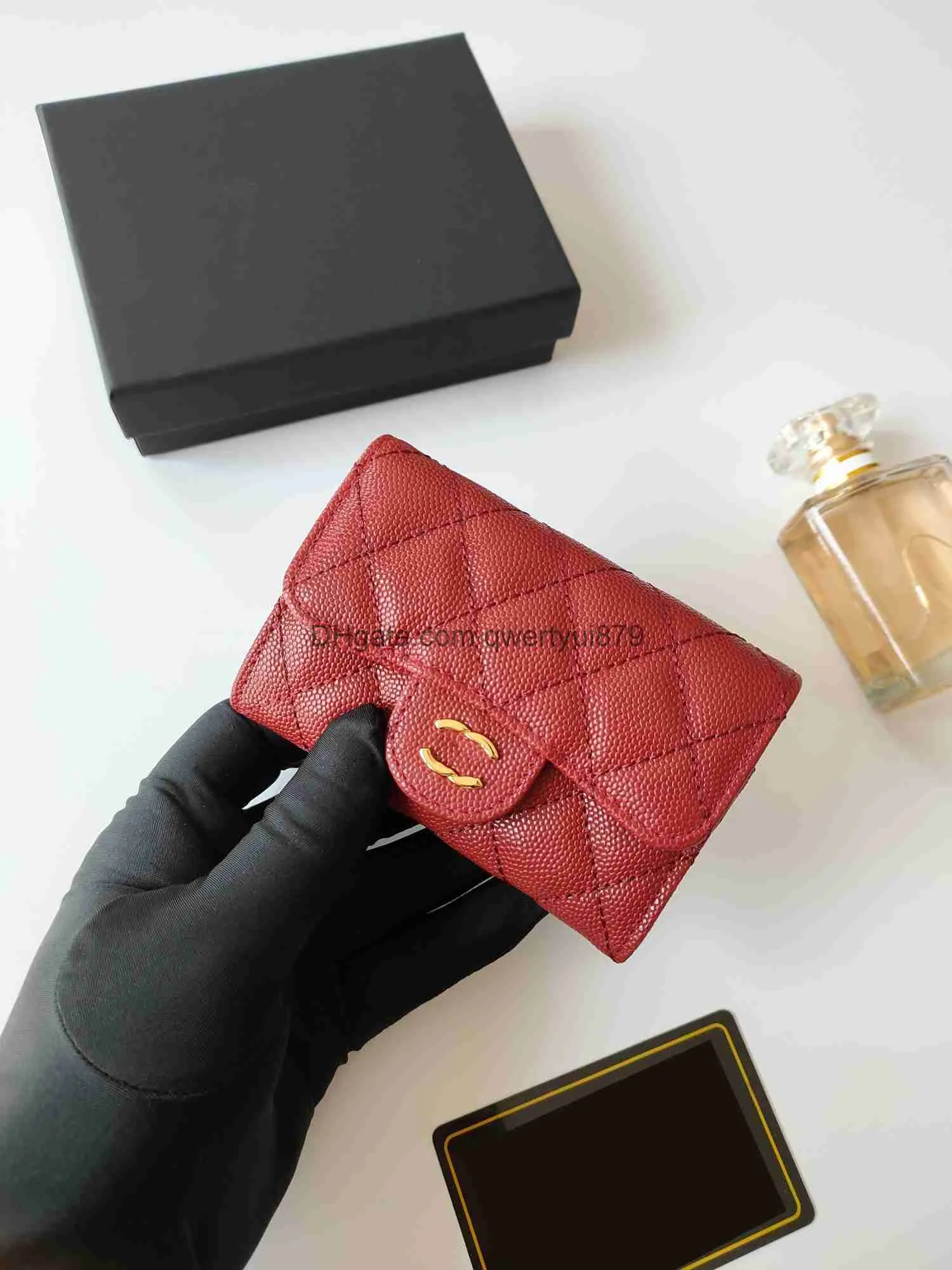 Designer Wallet Titulaire de la carte Portefeuilles à rabat de haute qualité Pochette de sac à main de mode Portefeuille en cuir véritable Sac à main pour femme ID de crédit Porte-monnaie en gros ID qwertyui879