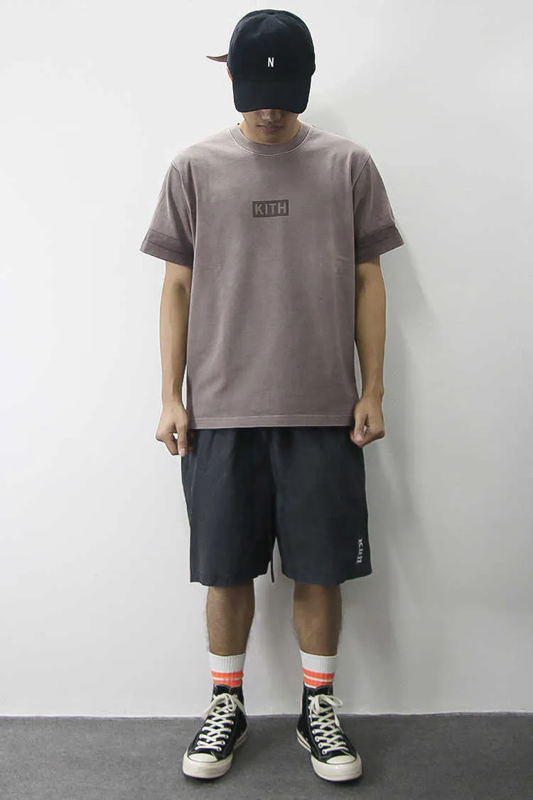 Kith T Shirt Rap Hip Hop Ksubi Male Singer Juice Wrld Tokyo Shibuya Retro Street Fashion Brand Short Sleeve T-Shirt 796