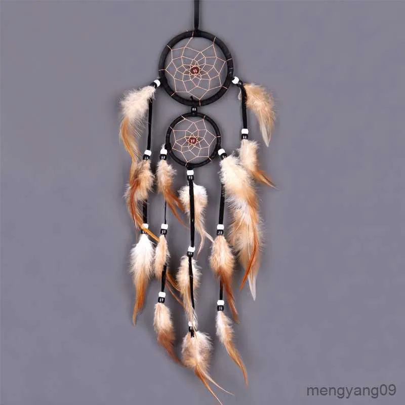 Other Home Decor Vintage Home Decoration Retro Feather Dream Feathers Hanging Dream Catchers Weaving Decor Gifts for Car Room Decor R230630