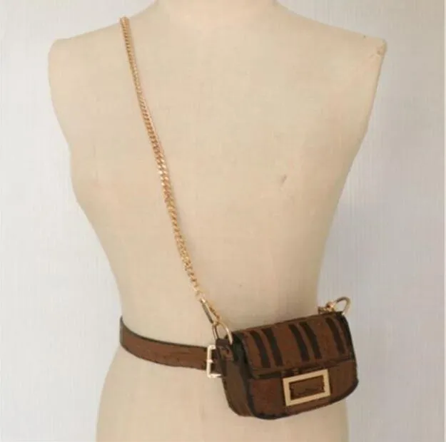 ファッションラグジュアリー女性ベルトウォレットファニーパックデザイナーレザーハンドバッグ取り外し可能なコイン財布かわいいチェーンクロスボディバッグカードクリップコインウォレット
