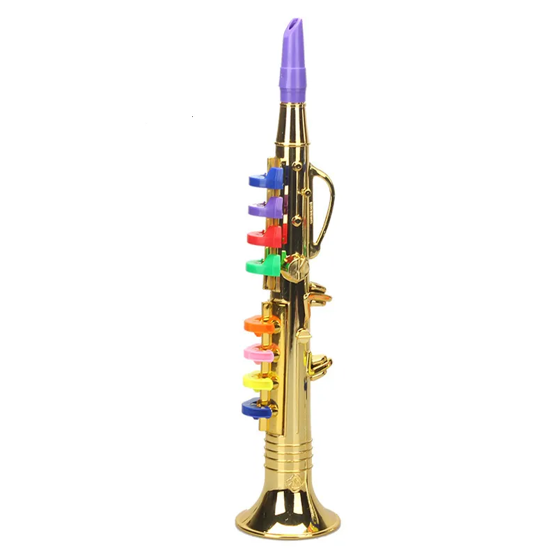 Totority 2 unids Saxofón Modelo Trompeta Banda Instrumentos Juguete Tuba  Clarinete Miniatura Instrumento Musical Modelo Kazoo Juguetes para Bebés