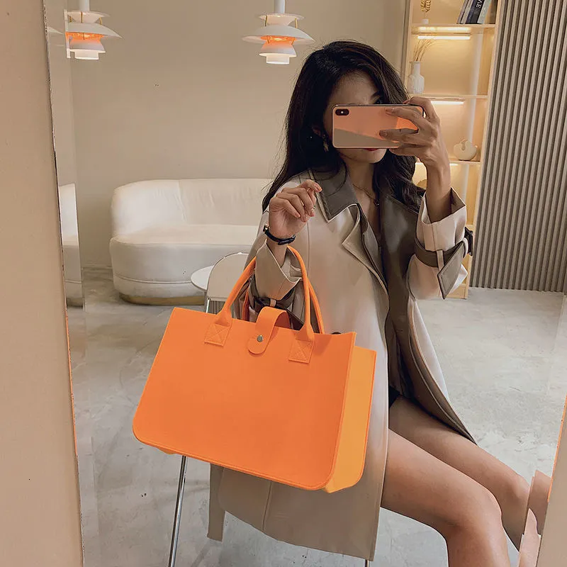 Evening Bags Shopping Handbag Women s 2023 Large Capacity Open Fashion Felt Designer Tote Woven Bag Shop Online China 230629