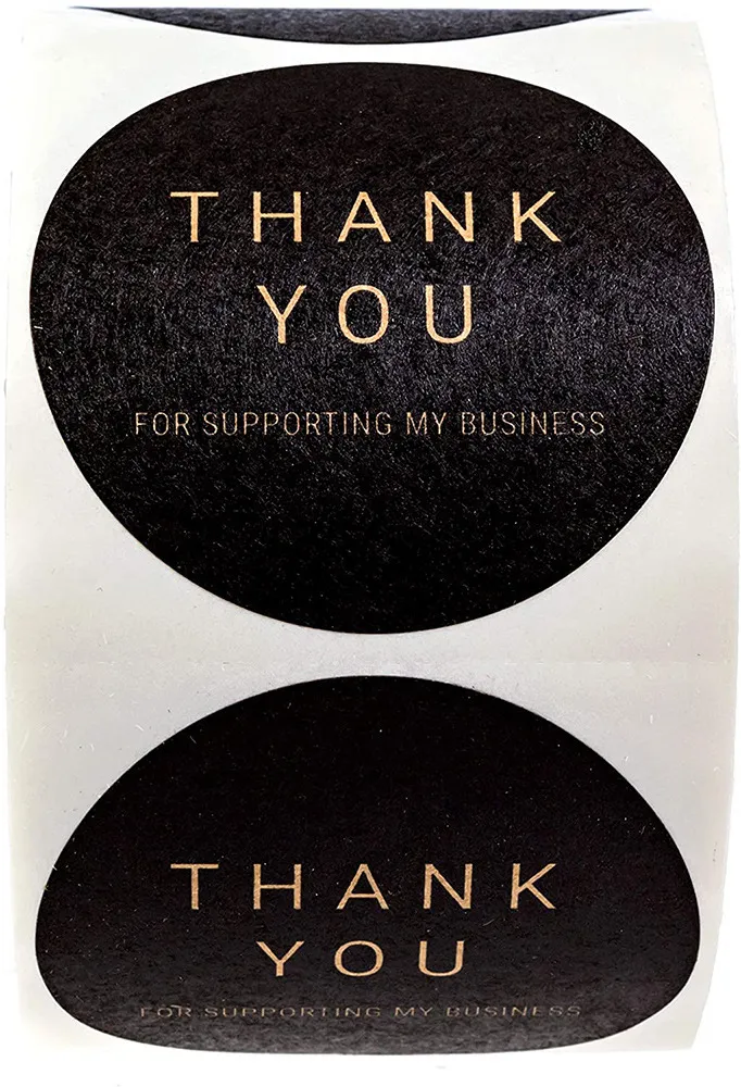 500 Stück Runde Herz-Aufkleber 'Thank You For Your Order' – 2,5 Cm, PVC, Für Verpackungen, Geschenke & Dankeskarten