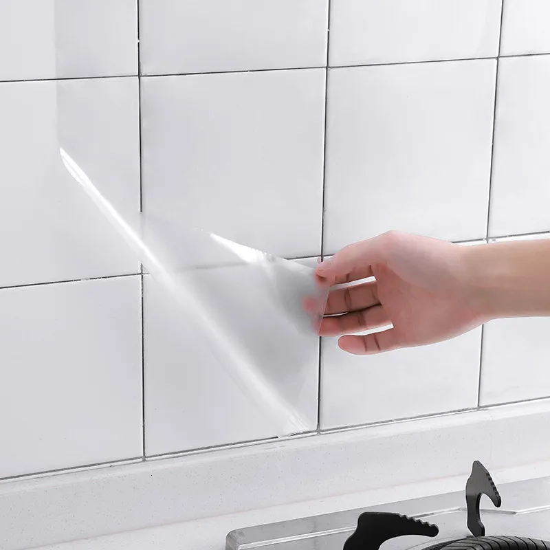 Window Film Transparent Self Adhesive Kitchen Oil Proof Wall Sticker ...