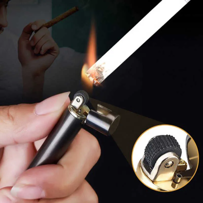cigarette lighter alternative Mini Metal Gas Lighter Compact Flint Wheel,... From Belylin, $0.94