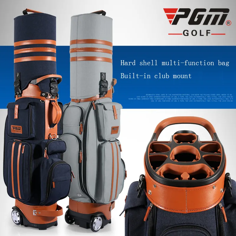 Golf Bags Cue Holder PGM Patent Mens Womens Golf Multi-function Bag Hard Shell Consignment Waterproof Aviation Bag Have Combination Lock 230629