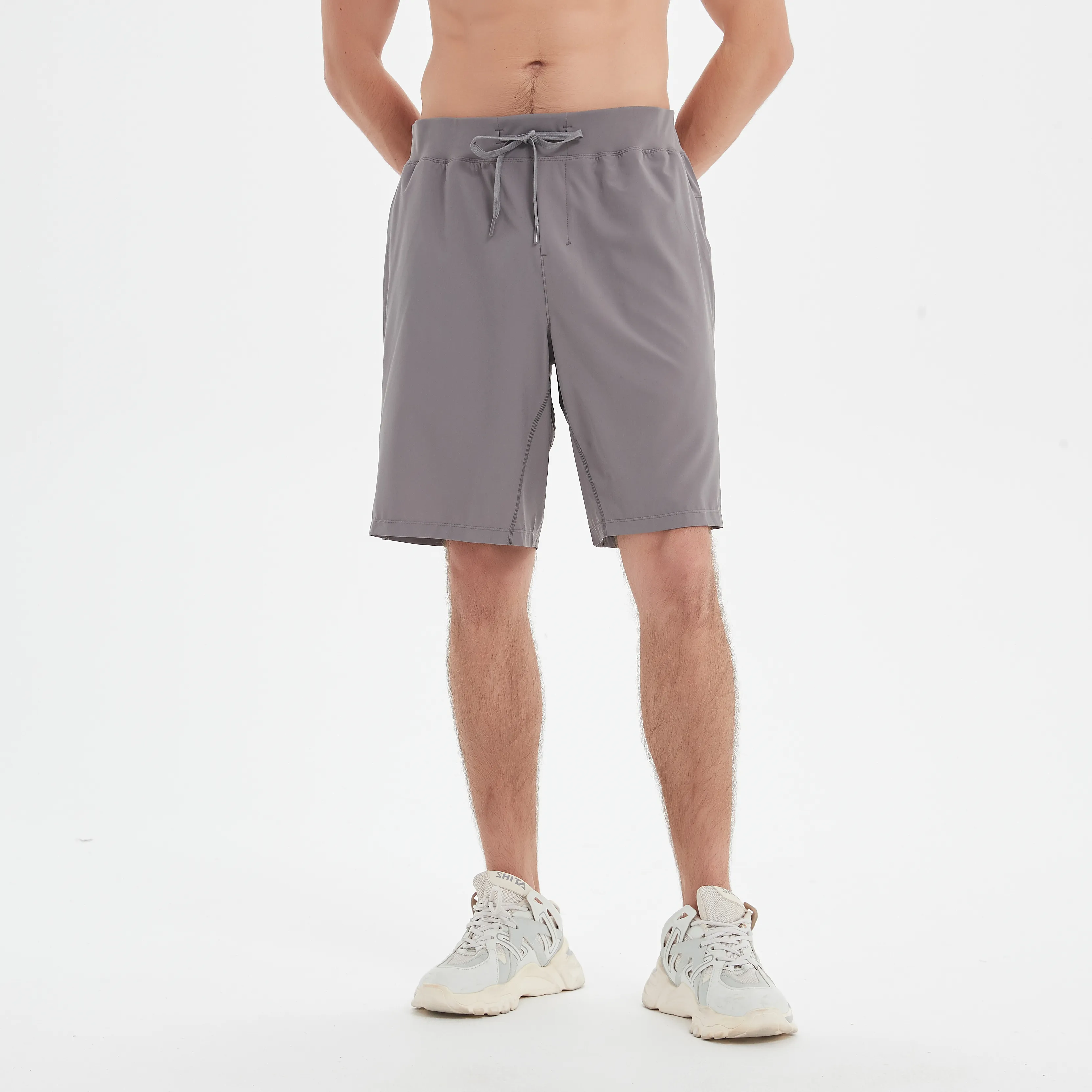 Nuevos pantalones cortos deportivos de verano para hombre, pantalones cortos para Yoga, correr, correr, Fitness, entrenamiento de carreras, mallas de entrenamiento de secado rápido, pantalones atléticos para gimnasio