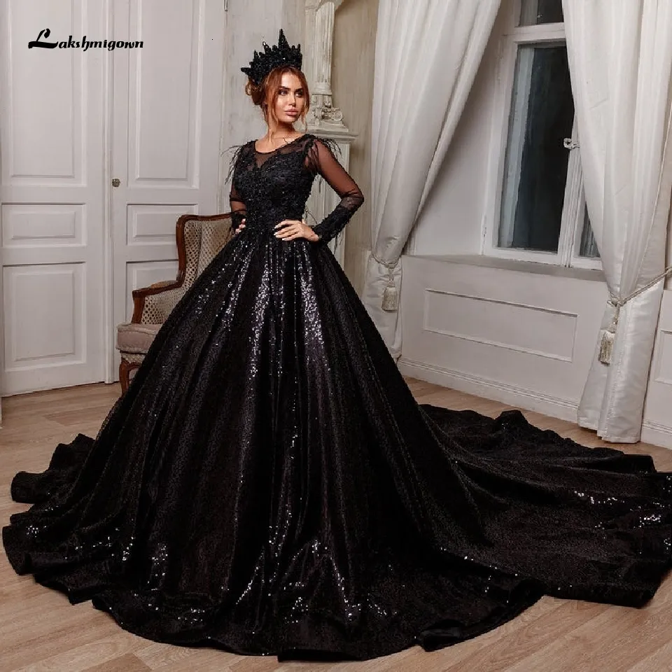 Urban Seksowne sukienki Lakshmigown Luxury Dubai Black Wedding Suest Suknia Ball Crystal Sparkly Bridal in Turkey African Women Suknie 230629