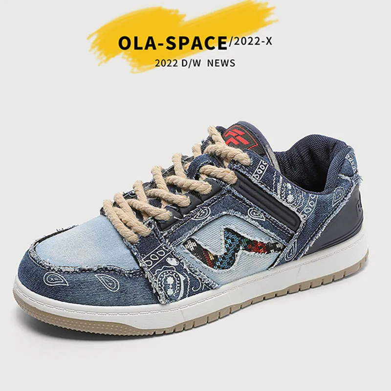 Abito KLYWOO Saldi Mocassini Denim Canvas Sneakers Hip Hop Casual Uomo Tennis per uomo Scarpe da corsa Viaggi Streetwear 230630 GAI GAI GAI