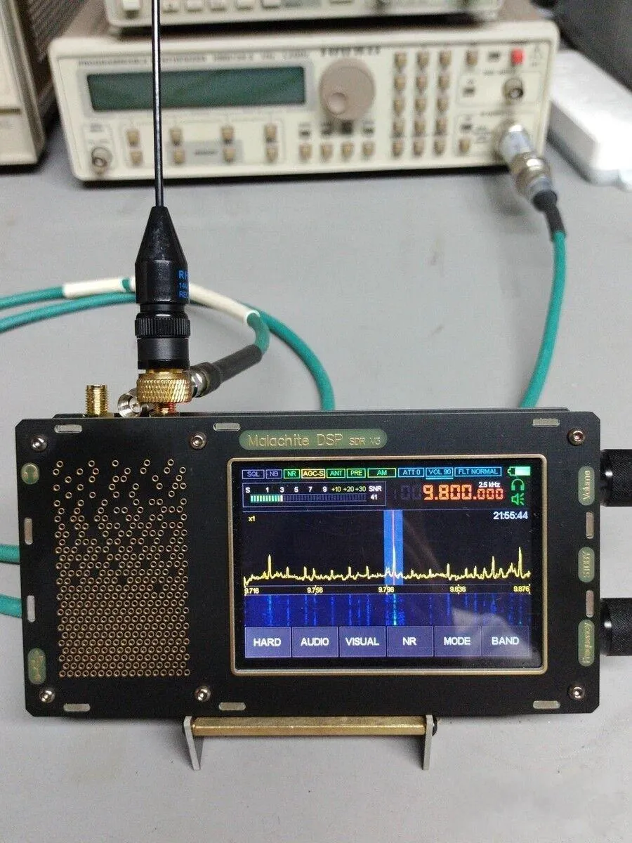 Radio HFDY 1.10D Firmware APRESENTE Versão aprimorada 50KHz2GHz Malachite SDR Rádio Malahilteam DSP com suporte de código duas antenas