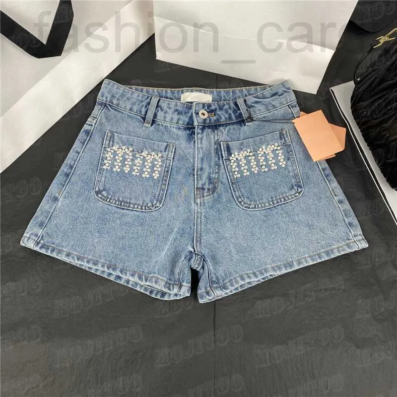 Pantaloni taglie forti da donna Designer Lettera Strass Pantaloncini di jeans da donna Jeans firmati a vita alta Pantaloni corti moda estiva Streetwear YPN2