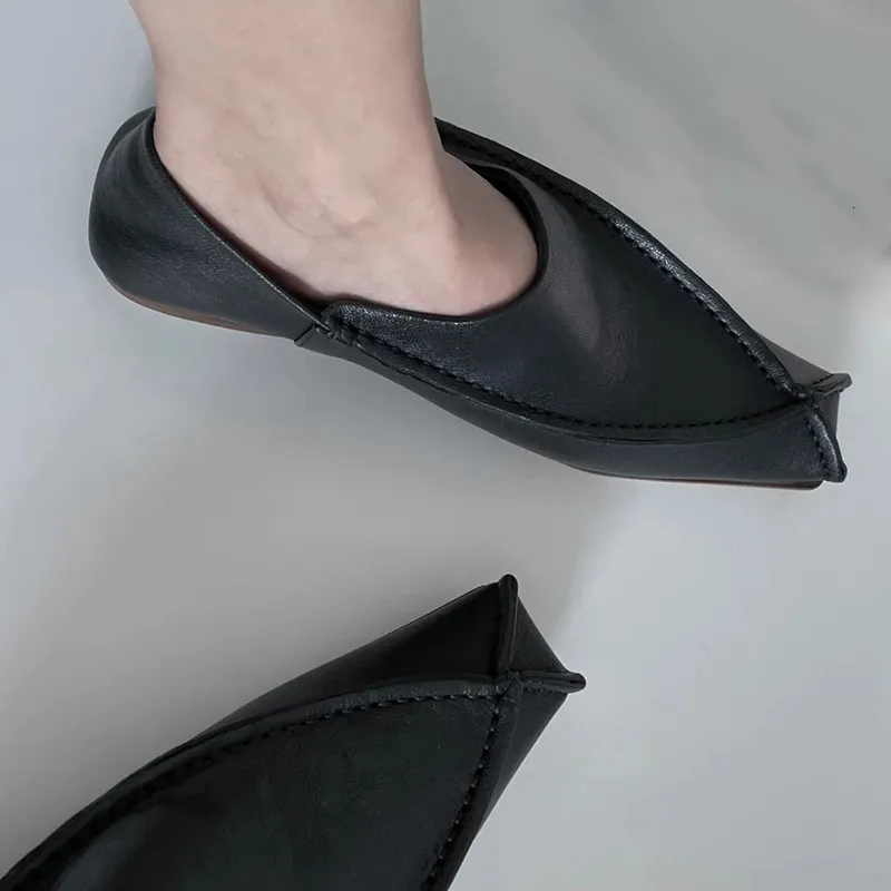 Туфли без шнуровки женские туфли из микрофибры удобные туфли на плоской подошве тапочки с раздельным носком мокасины с мягкой подошвой однотонные короткие женские мокасины 35-40 230630