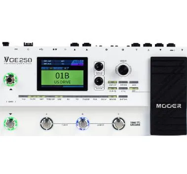 الجيتار Mooer Ge250 متعددة الغيتار دواسة 70 أمبير نماذج 180 أنواع التأثير 70S LOOPER 32 IR DIGITAL AMP DEDAL