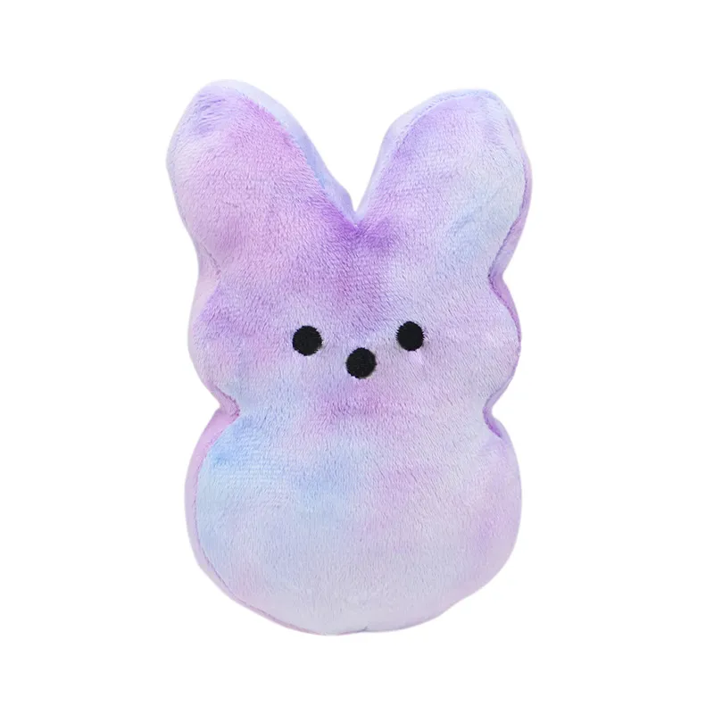 Wholesale Gradient Easter PEEPS Bunny Toys 15cm 20cm 25cm Colorful Gifts Party Favor For Kids Family A12