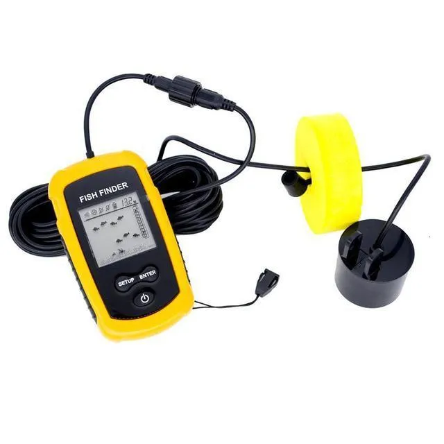 Portable Rechargeable Wireless Sonar Depth Finder Sonar 100M Underwater  Transducer With Echo Sounder Equipment From Hu09, $52.05