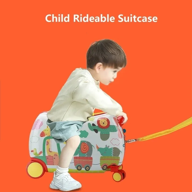 Ensembles de vêtements Ltifonctionnel Suitcase Chil Child Kid Suitcase Universal Wheel Children S Riding Box Cocher