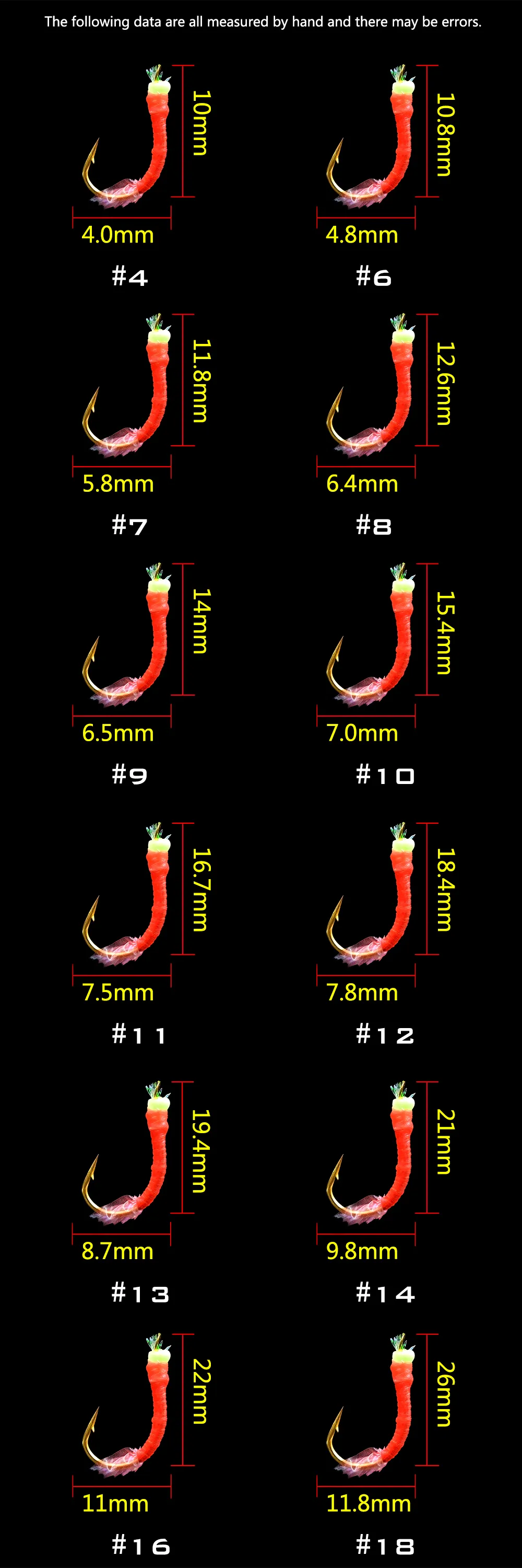 Anzuelos De Pesca 50 Paquetes / Juego Sabiki Rigs # 4 # 20 Pescado