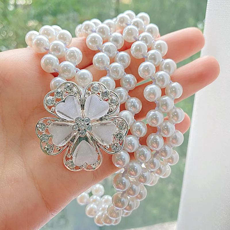 Ceinture perle top et strass