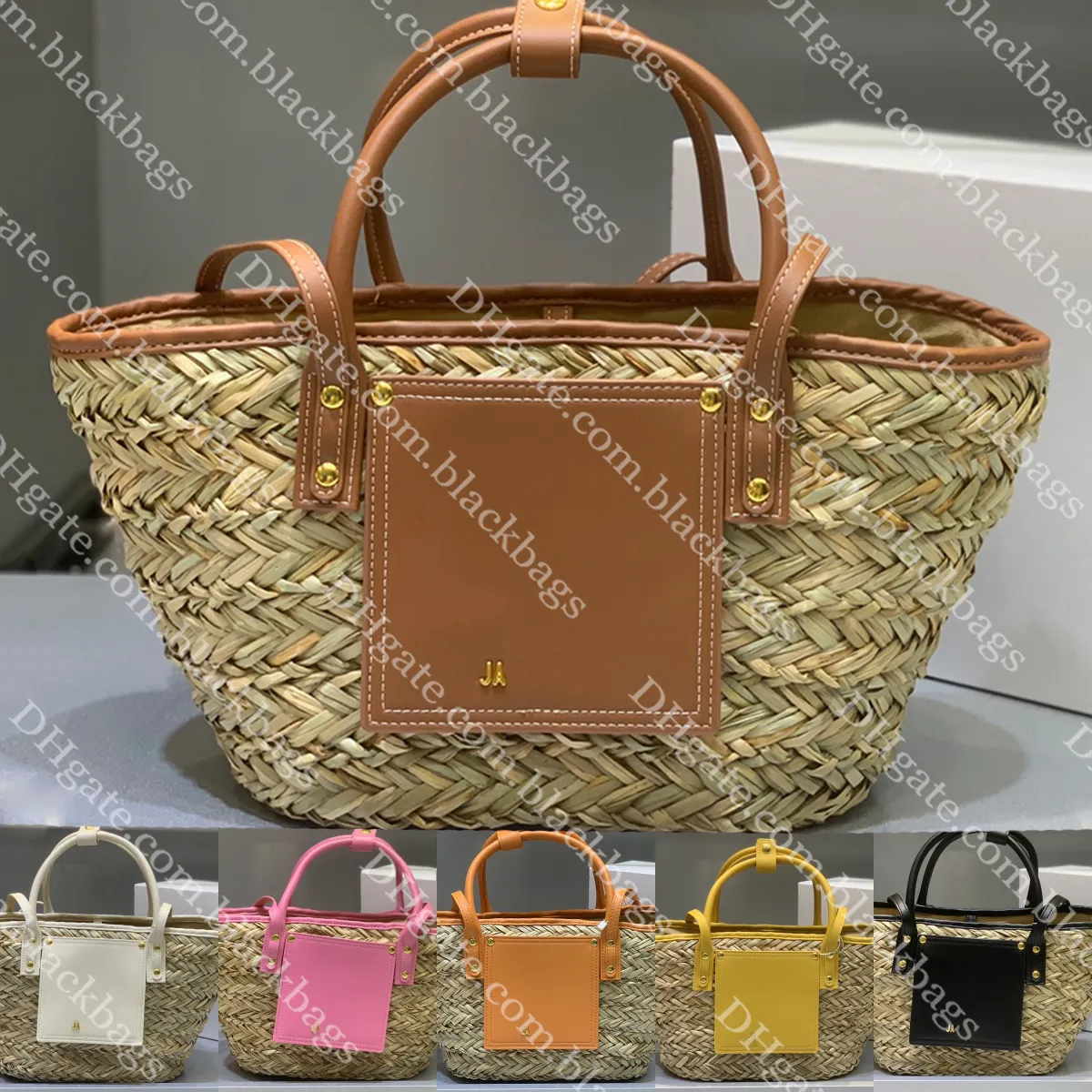 Large Straw Beach Tote Bag for Women - Summer Woven Handbag, Designer ...