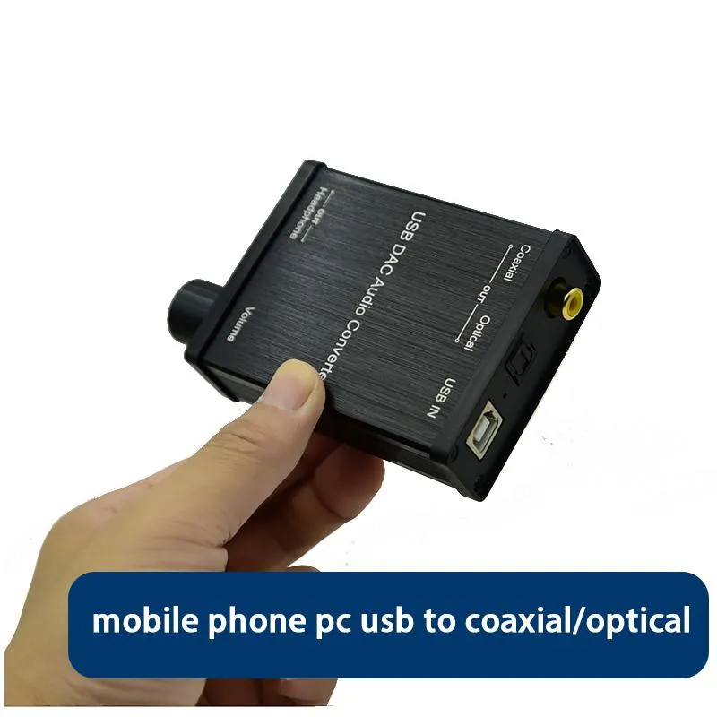 ミキサーDAC携帯電話アンドロイドタイプCP USB Cから光学同軸デ​​ジタル同軸RCAアナログ6.35イヤホンMMオーディオアダプター