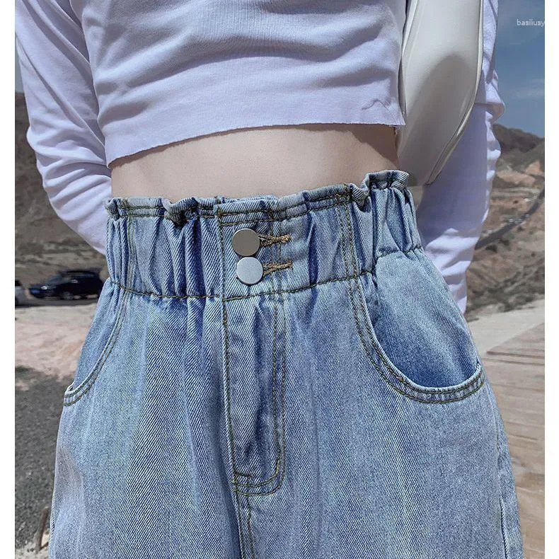 Jeans da donna Pantaloni larghi larghi a vita alta per donna Abbigliamento coreano Abbigliamento femminile Urban Grunge Y2k Streetwear Pant
