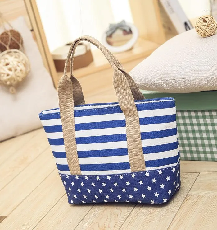 Abendtaschen Sommer Strand Damen Schulter Für Frauen Große Handtaschen Lässig Gestreifte Leinwand Mode Reise Tote SD-064