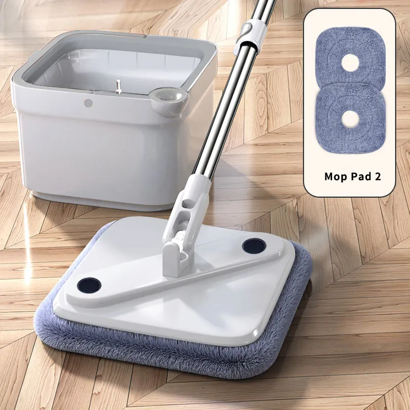 FREGONA GIRATORIA ROTO MOP MICROFIBRA CON CUBO ESCURRIDOR 360