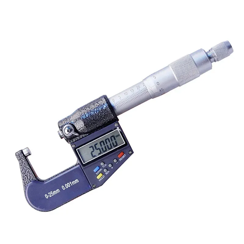 Hoge kwaliteit 0-25mm Micron Digitale buiten Micrometer Elektronische micrometer gauge 0.001mm Meten Gauging Tool