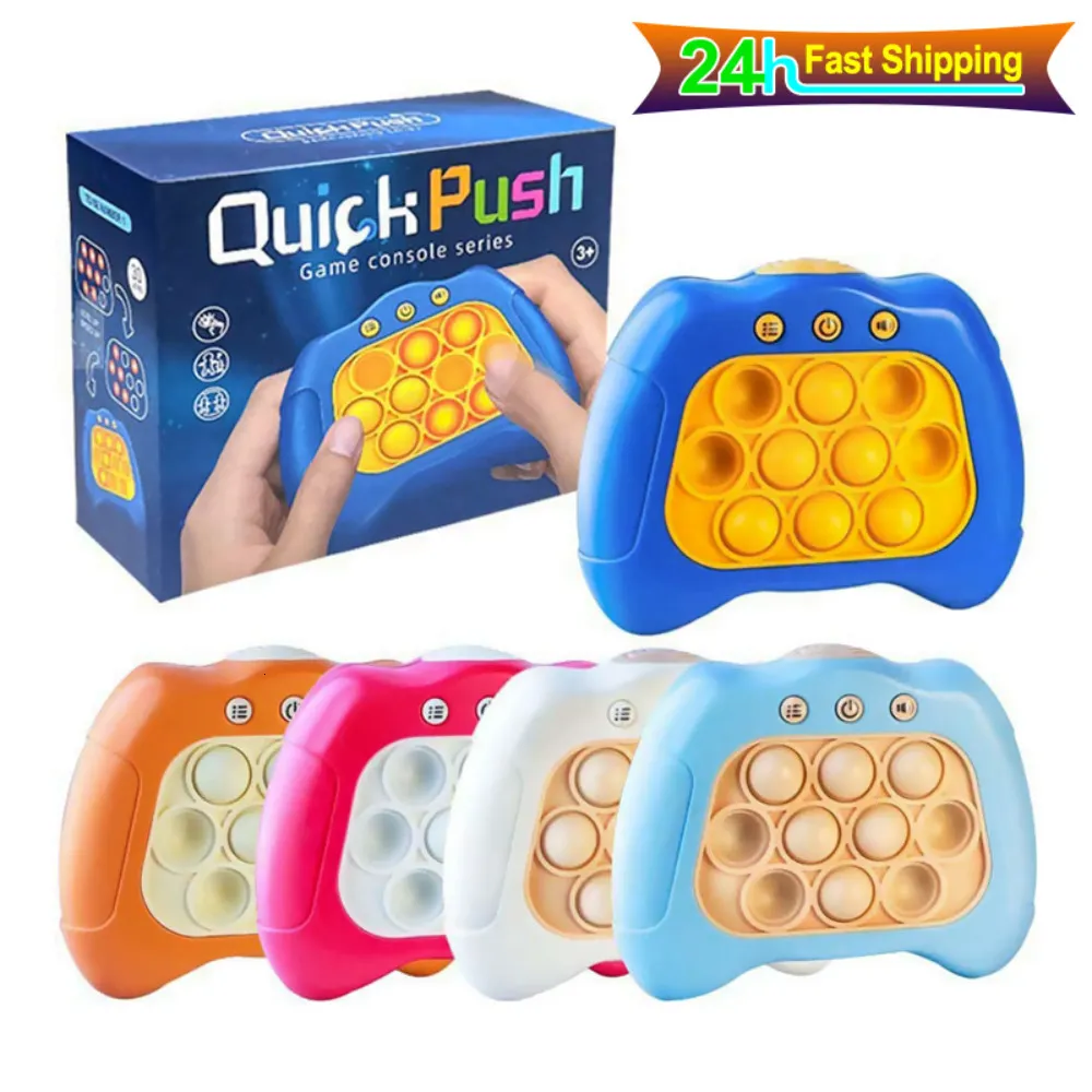 Giocattolo di decompressione Divertente Colpisci una talpa Giocattoli per bambini Ragazzi e ragazze Fidget per adulti Giocattoli antistress Pop Quick Push Bubbles Console di gioco Serie Toy 230629