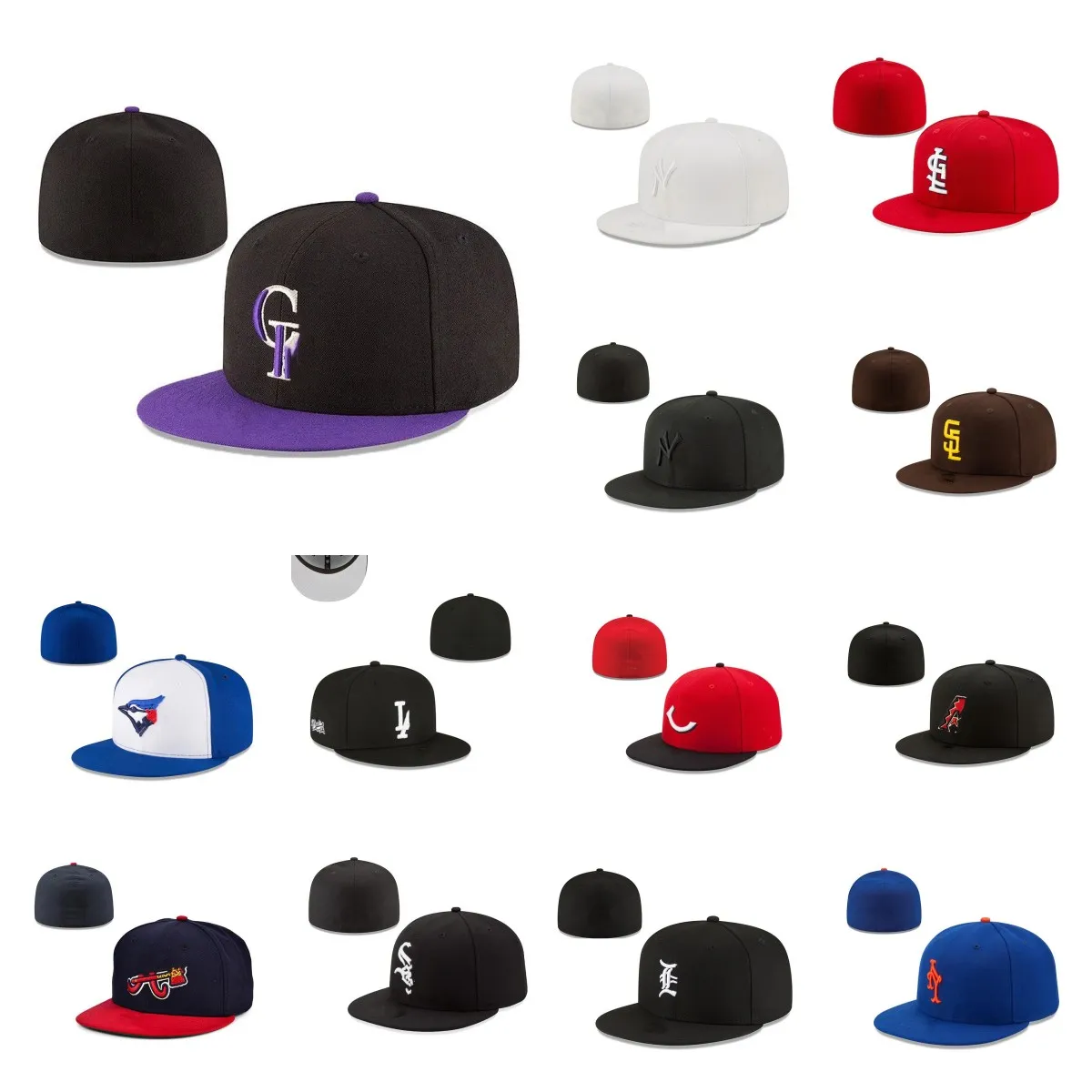 Luxury All Team Logo Designer Fitted hats Baseball Snapbacks Fit Flat hat Embroidery fashion basketball Caps Outdoor Sports Hip Hop Fisherman Beanies new Mesh cap