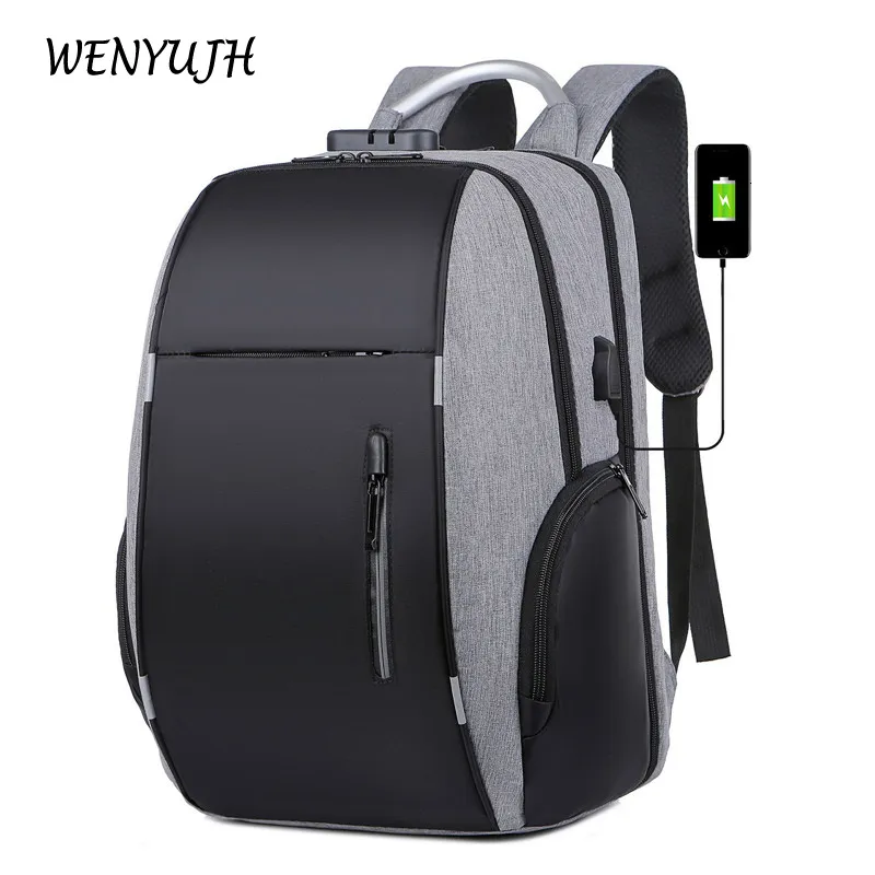 Mochilas escolares masculinas antifurto 22L carregamento USB mochila de viagem 15 6 polegadas laptop masculino à prova d'água esporte ao ar livre 230629