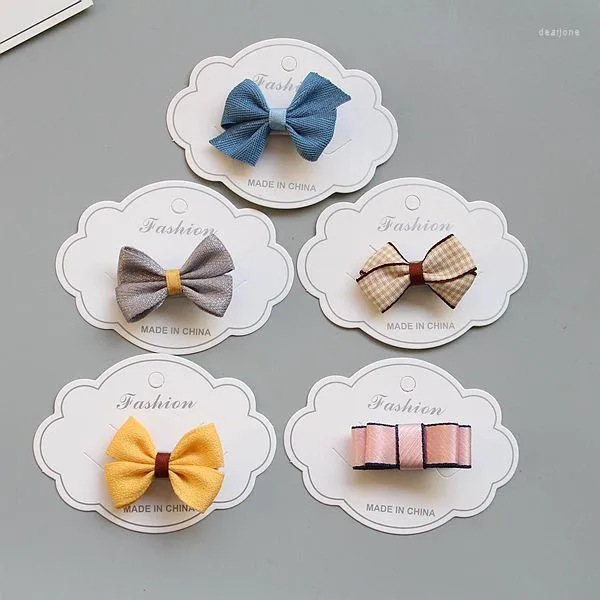 Hair Accessories 1 Set Cute Bowknot Hairpin Baby Girls Kids Clips Bow Pins For Children Bows Ornaments Hairclip Headdress