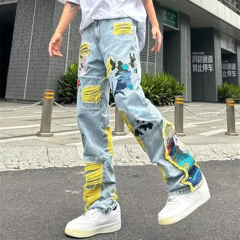Pantalones grunge hombre deals