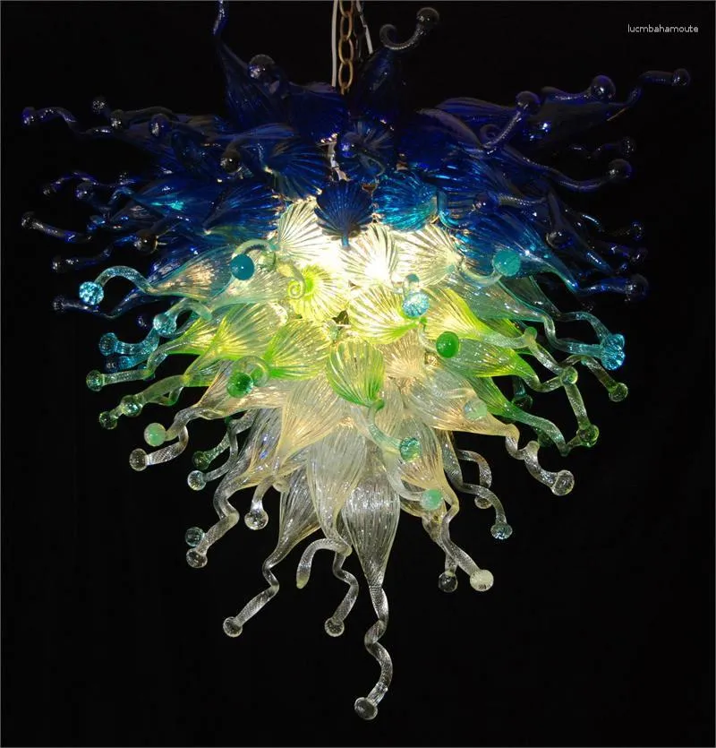 Chandeliers Antique Murano Glass Colored Blown Fancy Hanging Decorative LED Chandelier