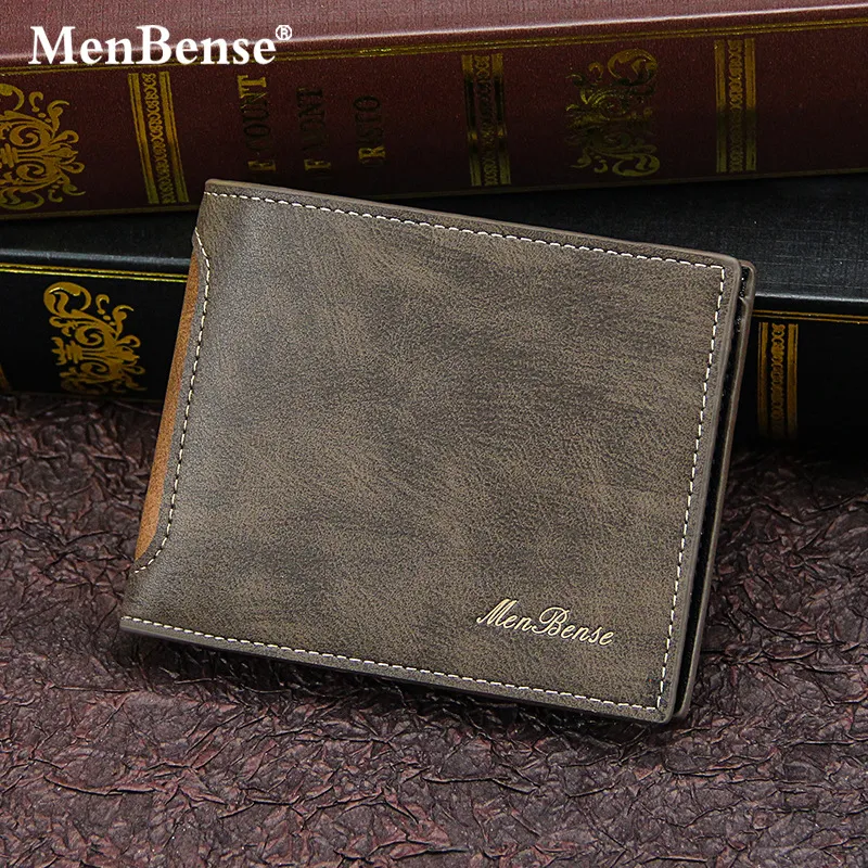 Hommes Portefeuille En Cuir D'affaires Pliable Portefeuille De Luxe Billfold Mince En Cuir De Vachette Titulaire De La Carte De Crédit Inserts Porte-Monnaie 2023 Hommes Bourse