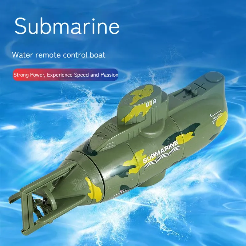 Łodzie elektryczne/RC 2,4 GHz Pilot Submarine Nuclear Submarine Mini Remot Control Boat Brild Prezent 230629